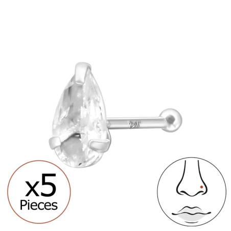 Pear Geometric Jewellery Jewellery | All4silver