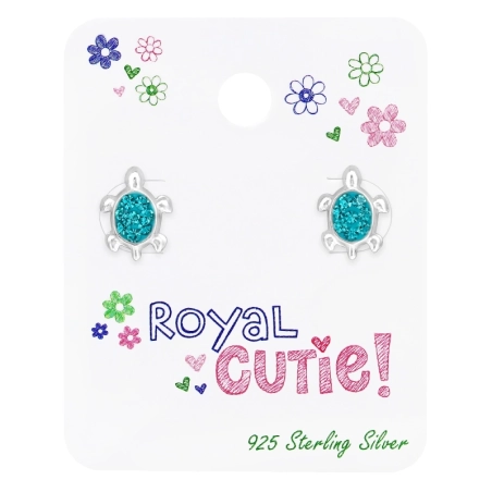 Turtle with crystals Jewellery Sets Jewellery | All4silver