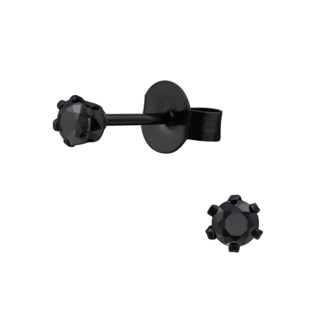 Round 3mm - 316L Surgical Grade Stainless Steel Steel Ear Studs