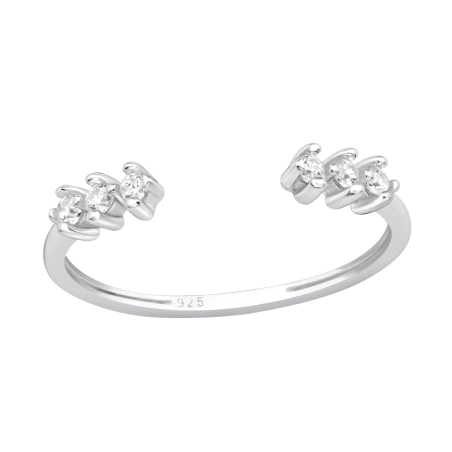 Sparkling with Zirconia - 925 Sterling Silver Toe Rings