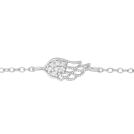 Wing - 925 Sterling Silver Bracelets with silver chain