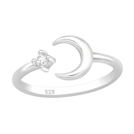 Moon - 925 Sterling Silver Toe Rings