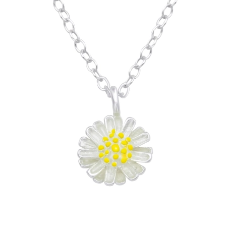 Flower Necklace without stones Jewellery | All4silver