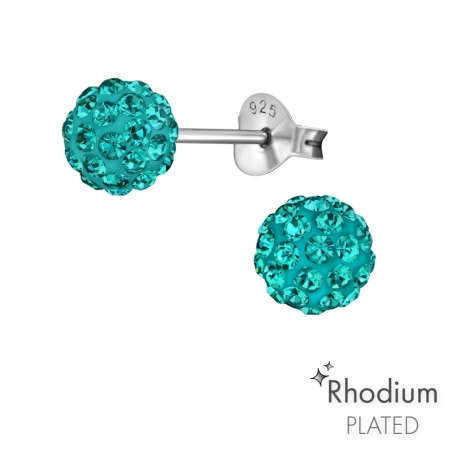 Ball 6mm - 925 Sterling Silver Basic Ear Studs