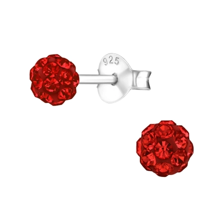 Ball 4mm - 925 Sterling Silver Basic Ear Studs