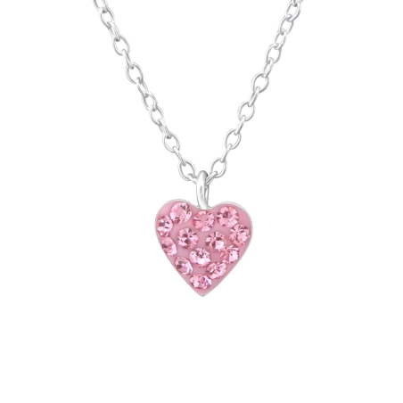 Heart - 925 Sterling Silver Necklaces with silver chains