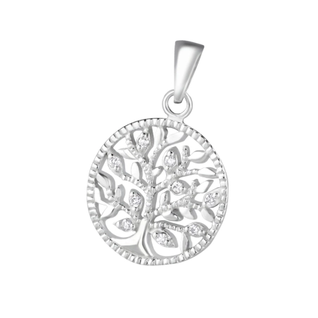 Tree Of Life Pendants with Zirconia stones Jewellery | All4silver