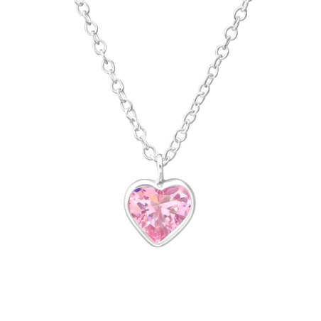 Heart Necklaces with silver chains Jewellery | All4silver