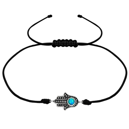 Hamsa Cord bracelets Jewellery | All4silver