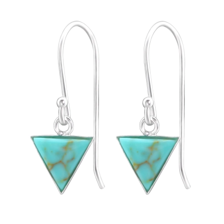 Triangle Plain Earrings Jewellery | All4silver