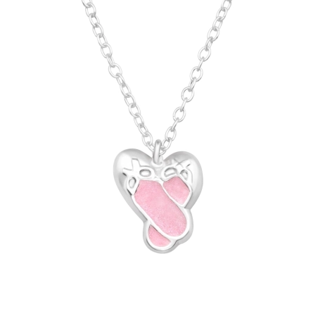 Ballet Shoes Necklaces with silver chains Jewellery | All4silver