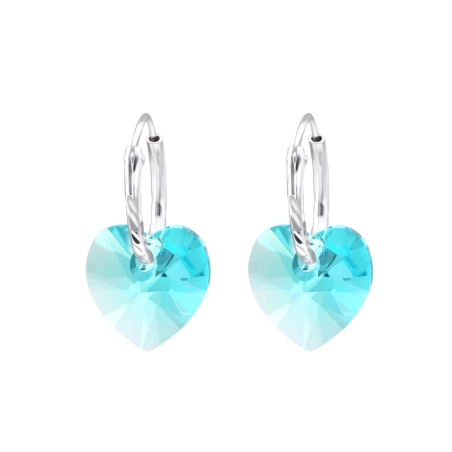 Heart Ear Hoops Jewellery | All4silver