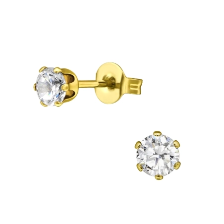 Round Steel Ear Studs Jewellery | All4silver