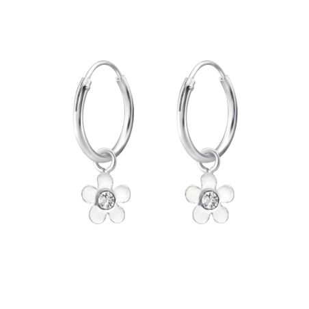 Flower Children Hoops Jewellery | All4silver