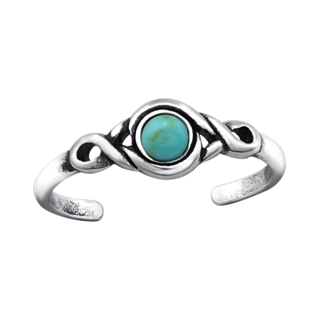 Round Toe Rings Jewellery | All4silver