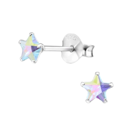 Star 4mm Basic Ear Studs Jewellery | All4silver