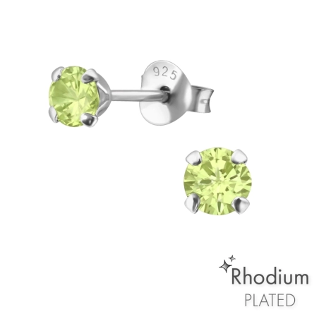 Round 4mm Basic Ear Studs Jewellery | All4silver
