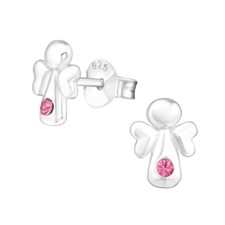 Angel Ear studs with stones Jewellery | All4silver