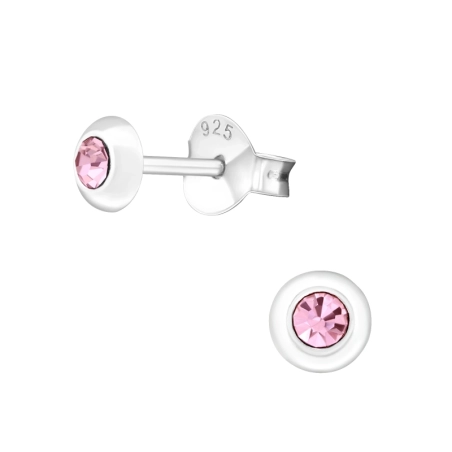 Round Basic Ear Studs Jewellery | All4silver