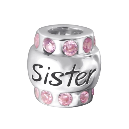 Sister Beads with Zirconia or Crystal Jewellery | All4silver