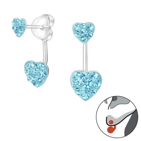 Double Heart Valentine's day Jewellery | All4silver