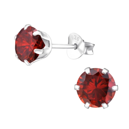 Round 6mm Basic Ear Studs Jewellery | All4silver