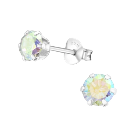Round 5mm Basic Ear Studs Jewellery | All4silver