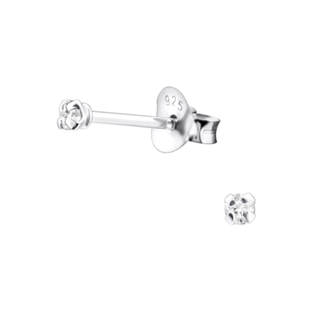 Round 2mm Basic Ear Studs Jewellery | All4silver