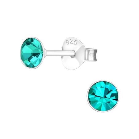 Round 4mm Basic Ear Studs Jewellery | All4silver