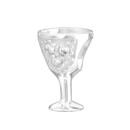 Glass Beads with Zirconia or Crystal Jewellery | All4silver