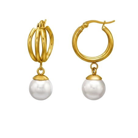 Round Steel Earrings Jewellery | All4silver