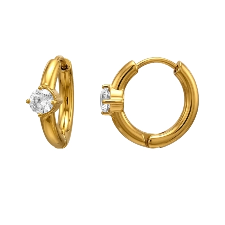 15mm Round Steel Earrings Jewellery | All4silver
