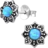 Ear Studs with semi-precious stones